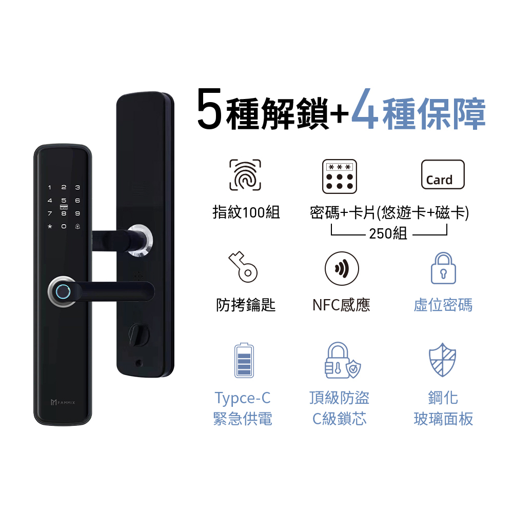 Fammix,菲米斯,智能門鎖,門鎖,Fammix智能門鎖,1620 夫妻生活,換掉建商附的電子鎖!CP超高但好用嗎?密碼拍給你看也不怕,1620,台灣品牌FAMMIX,五合一指紋電子鎖,FAMMIX菲米斯電子鎖