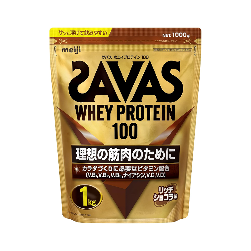 Savas 明治 | WHEY 100 乳清蛋白粉  | 快速吸收 訓練後必備