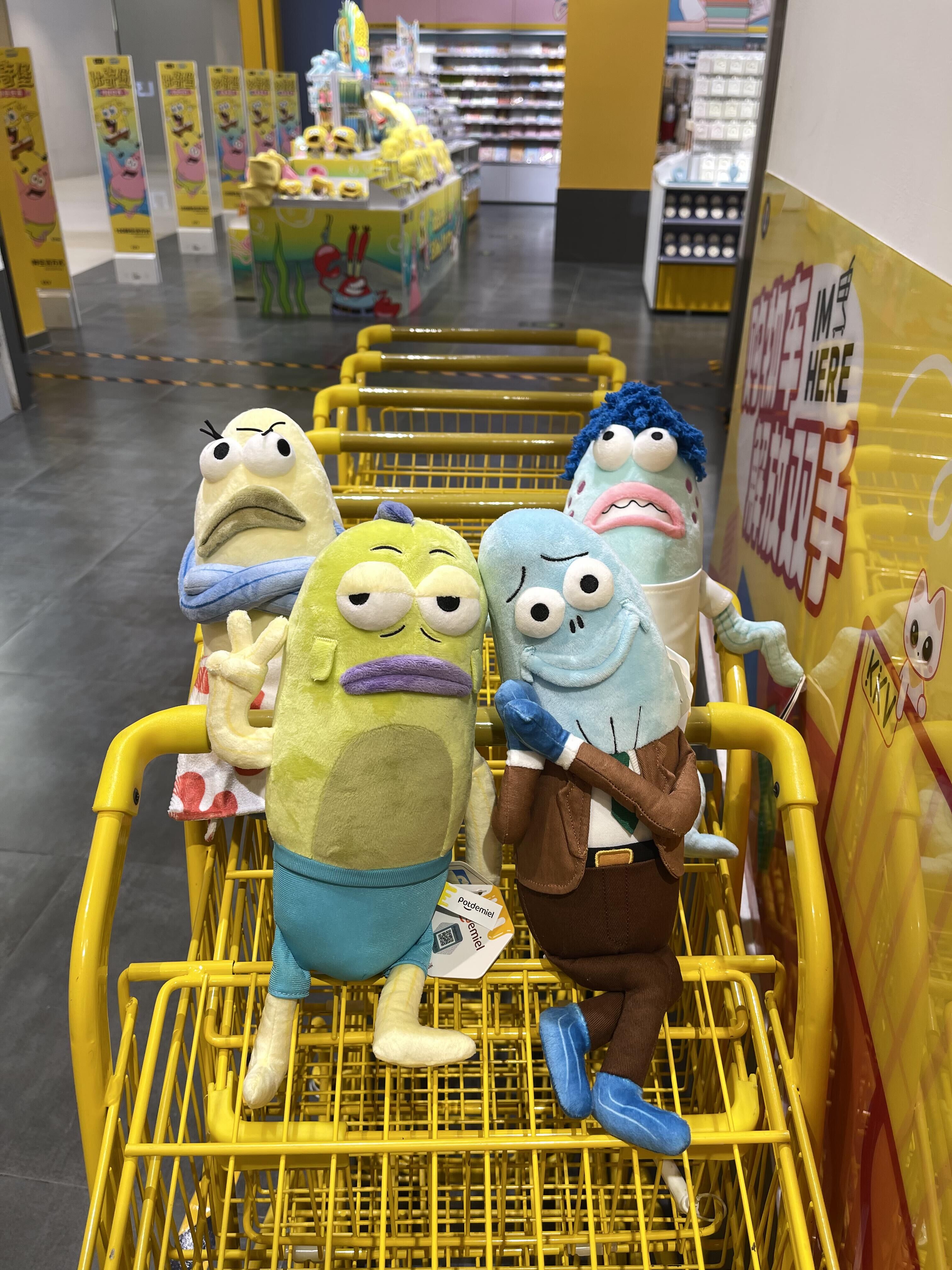 代購-海綿寶寶系列 比奇堡居民 大隻玩偶 娃娃 4款