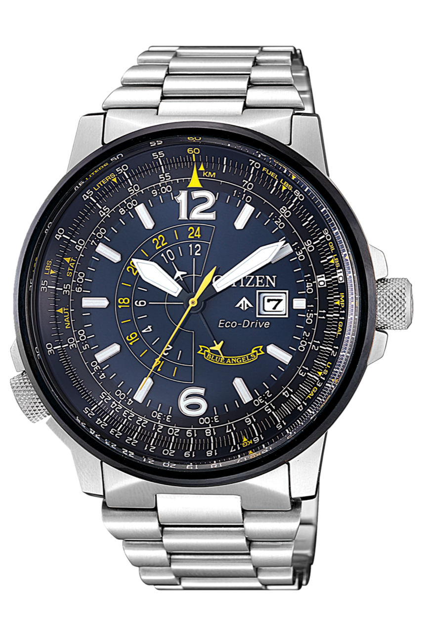 Citizen 星辰 Promaster Nighthawk Blue Angels Men's Pilot's Watch BJ7006-56L Blue Dial 42mm Eco-Drive 光動能兩地時間手錶