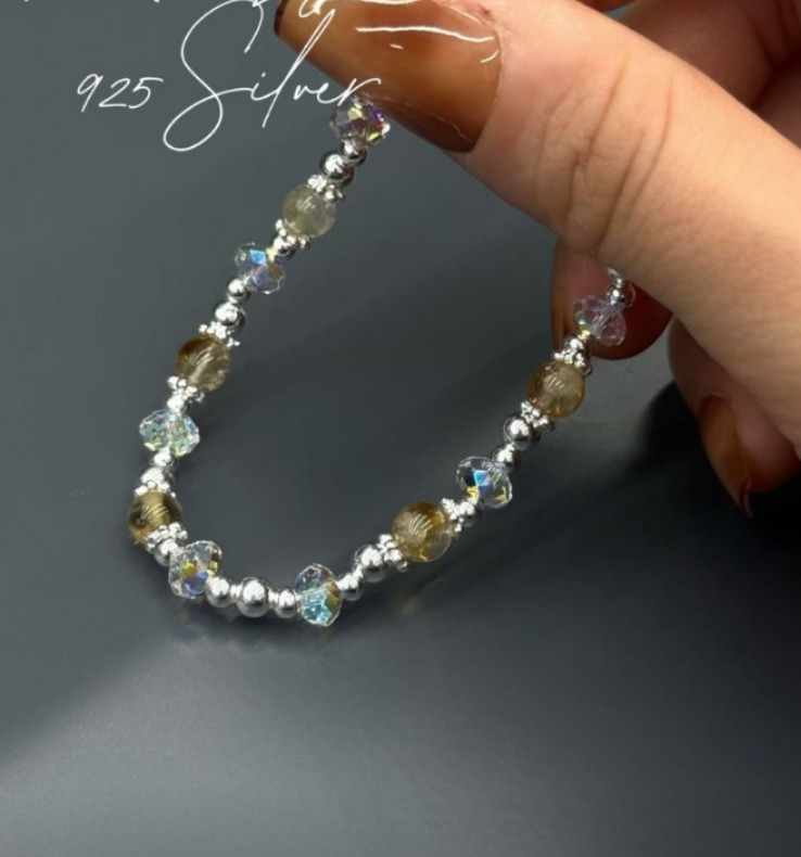 (5085) 水晶施華洛純銀手鍊