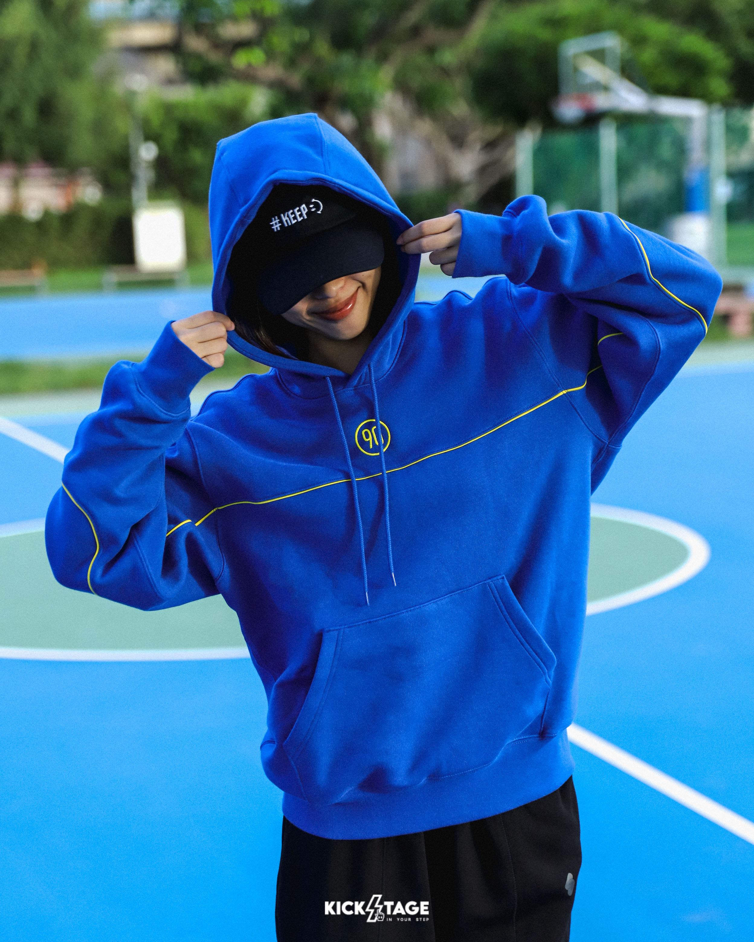 男款 NIKE CLUB TOTAL 90 藍色 內刷毛 休閒 運動 足球 連帽 上衣 帽T【HV3510-480】