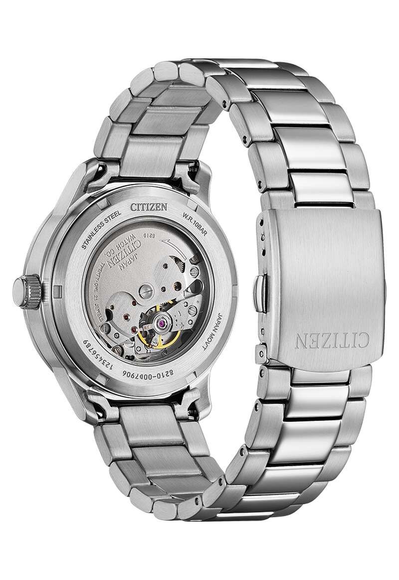 萬年鐘錶 - Citizen 星辰錶   藍調夜光自動上鍊機械男錶 NJ0191-83M  錶徑40MM