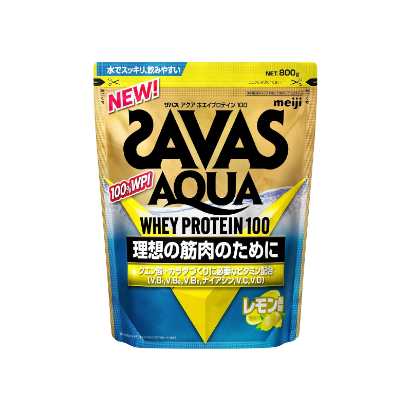 Savas 明治 | AQUA 乳清蛋白粉 800g (檸檬/西柚味) | WPI分離式 清爽口感