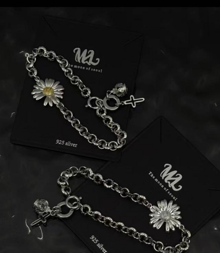 (5095) 925純銀GD花手鏈