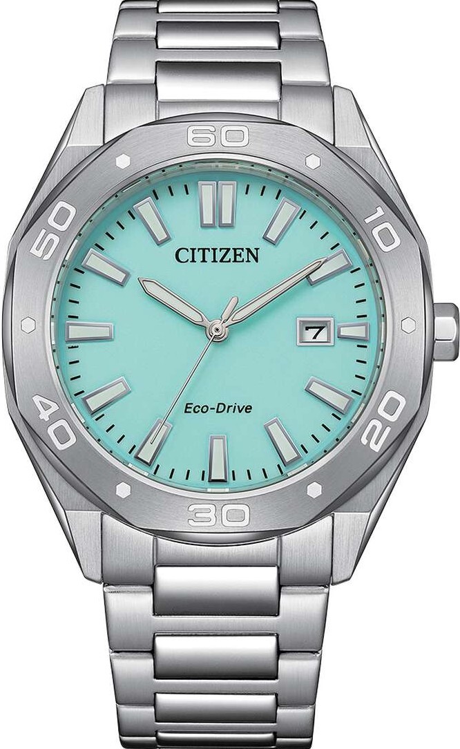 萬年鐘錶 - Citizen 星辰錶  光動能系列  藍調夜光八角錶殼經典黑面不鏽鋼男錶 BM7631-87M 錶徑41MM