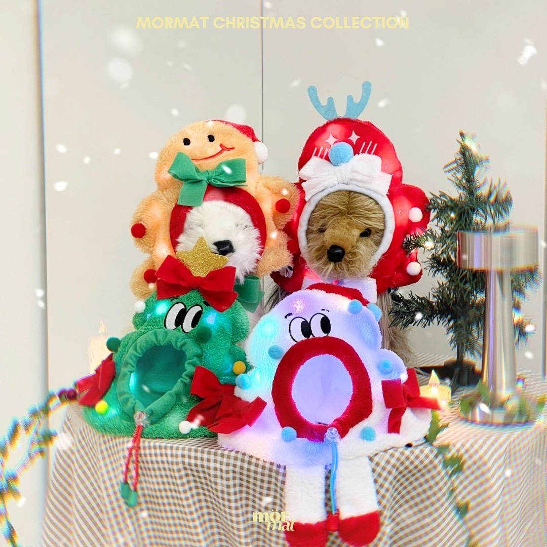 Mormat｜ 會發光的雪人&薑餅人 頭套