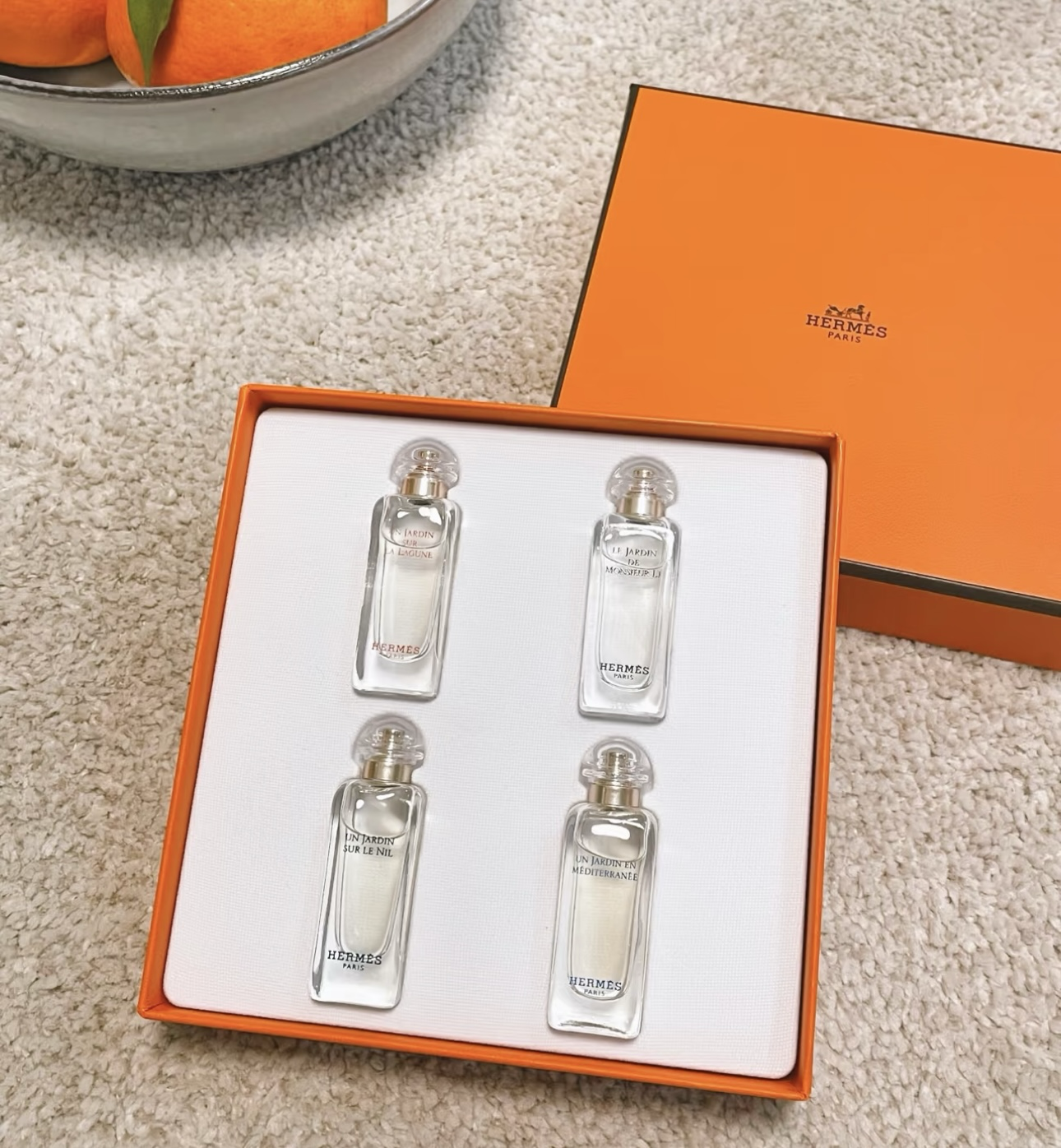 【直播】AC091668 HERMES  愛馬仕花園四件套7.5mL(西苔岛花園+尼羅河花園+李先生花園+屋頂花園)