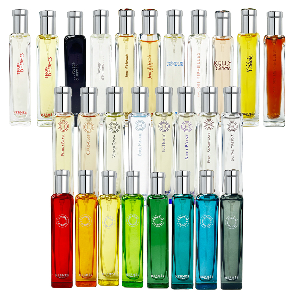 HERMES愛馬仕 聞香珍藏系列/血色大黃/橘采星光/大地/凱利驛馬車 15ml 小香 (裸瓶)- 多款任選