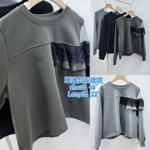 (5101) OS0009 拼lace單邊露膊top