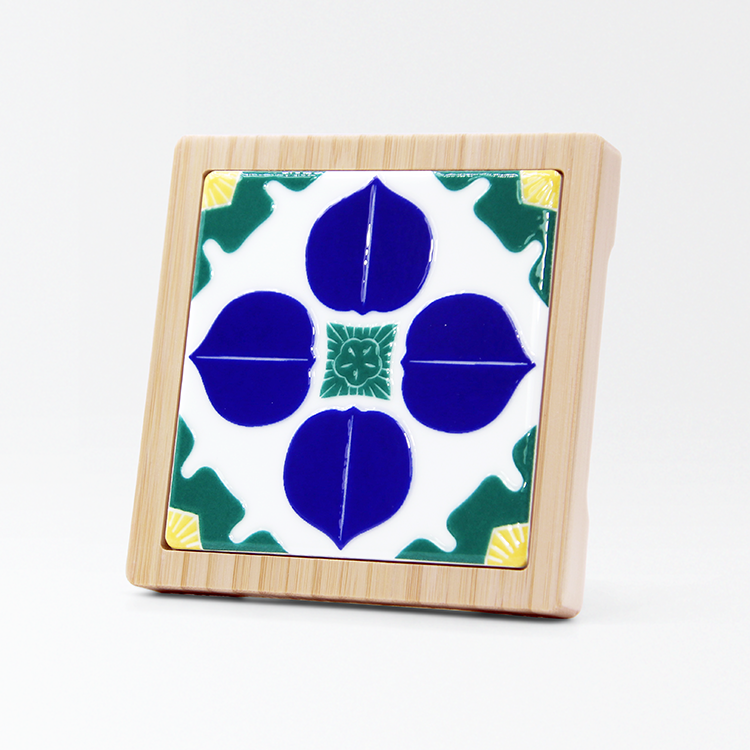 台灣花磚竹杯墊｜健康