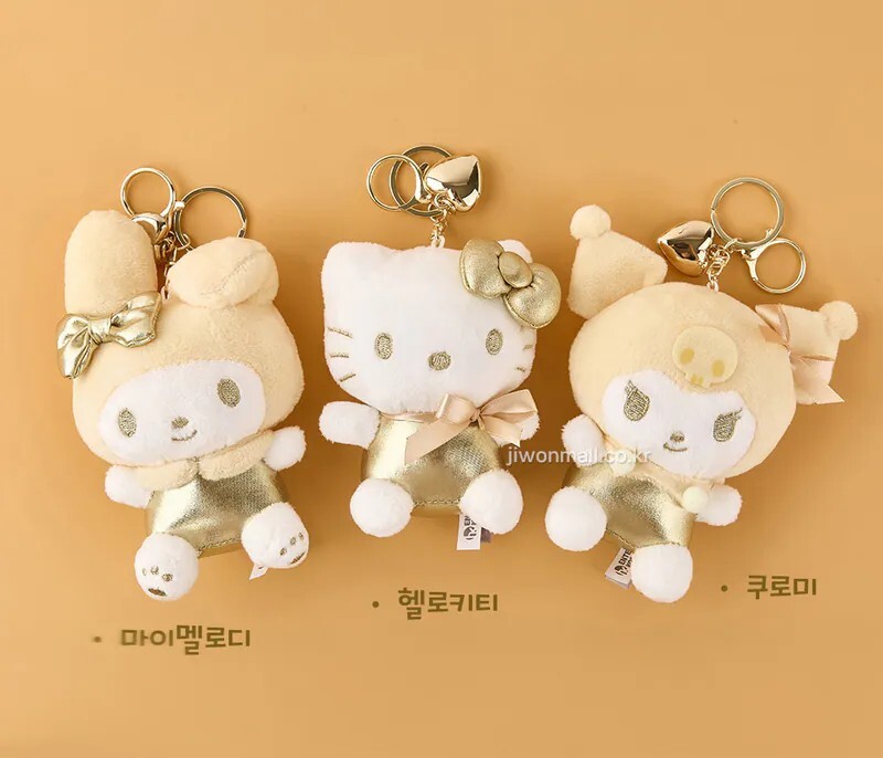< 🇰🇷預購>三麗鷗 金色系列 純色鑰匙圈玩偶