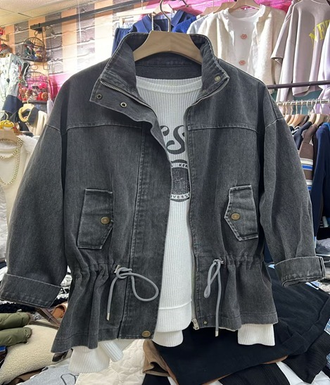 (5107) OS0015 企領束腰洗水外套