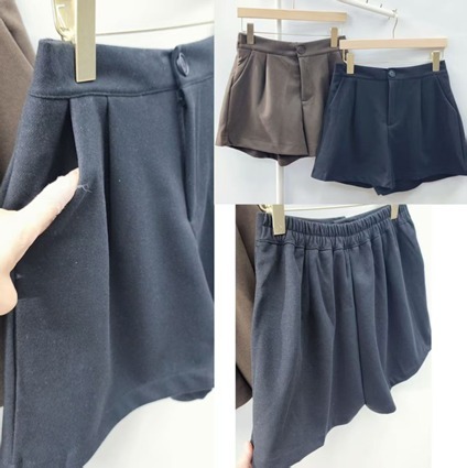 (5112) OS0020 薄絨料短褲