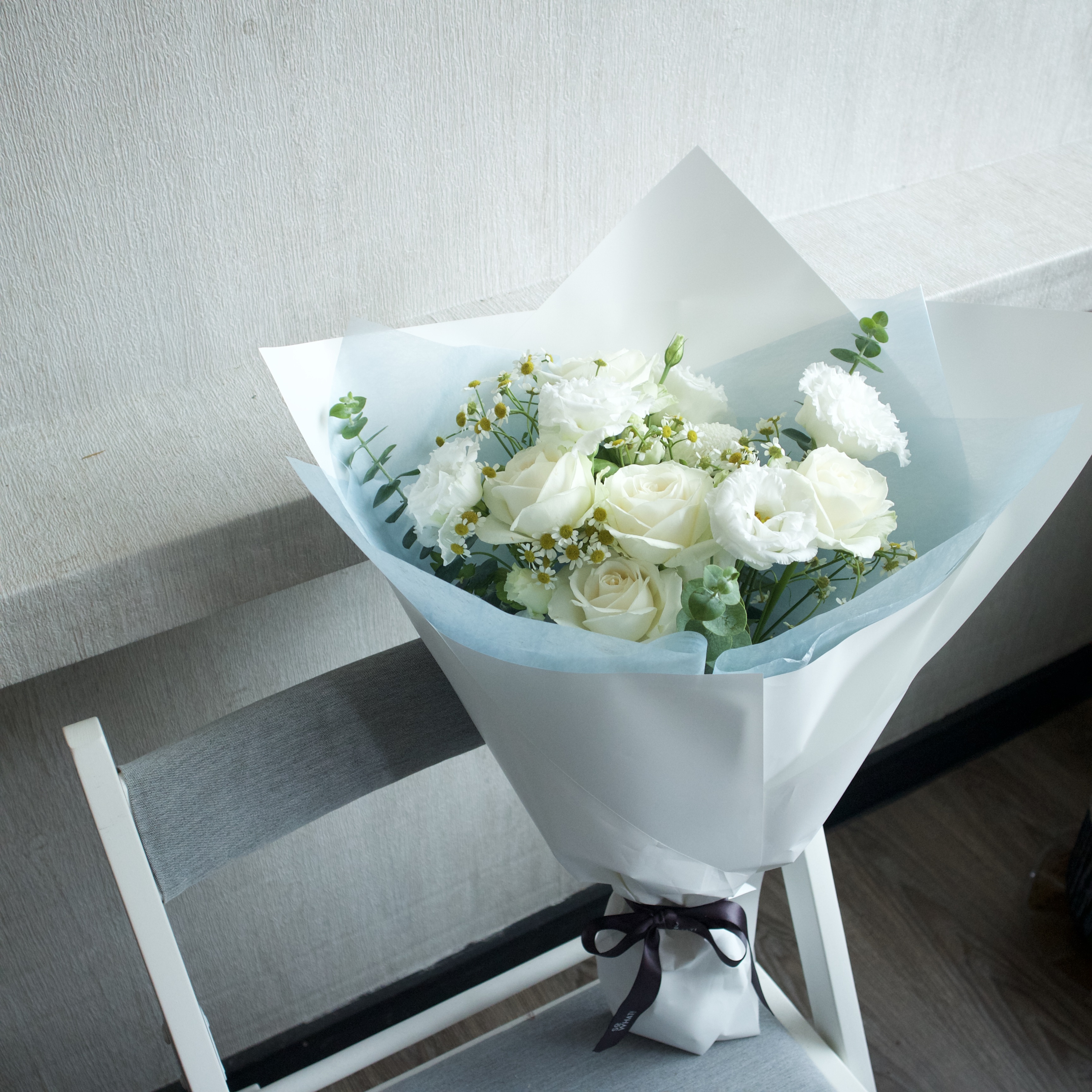 水｜白色系小花束