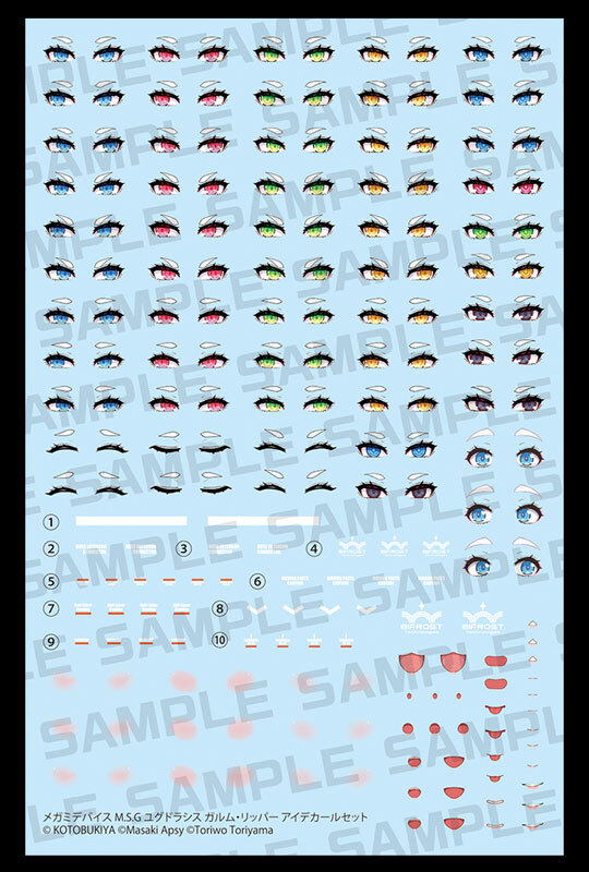 MEGAMI DEVICE M.S.GYGGDRASIS GARM RIPPER EYEDECAL SET