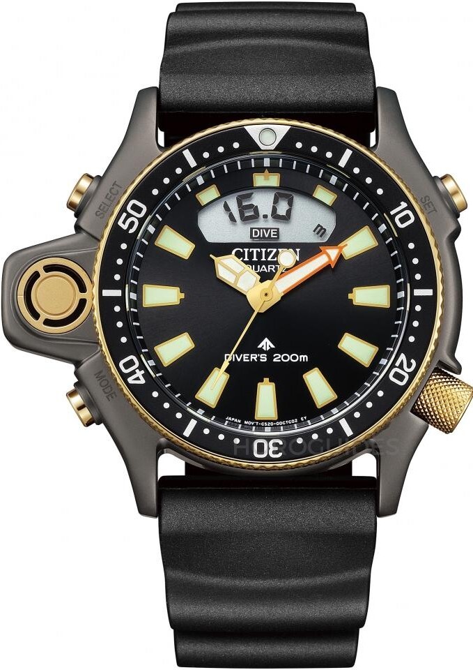 萬年鐘錶 - Citizen 星辰錶 Promaster Aqualand  指針式200米石英機芯潛水錶 MARINE 40週年紀念限定版 JP2008-06E  錶徑50.7MM