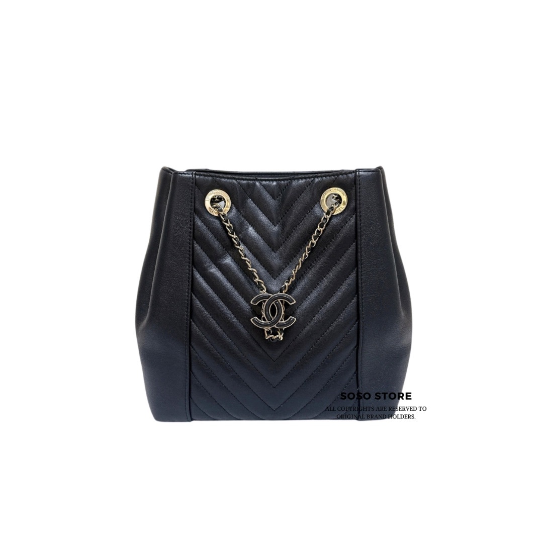 Chanel Bucket - Black / Ghw