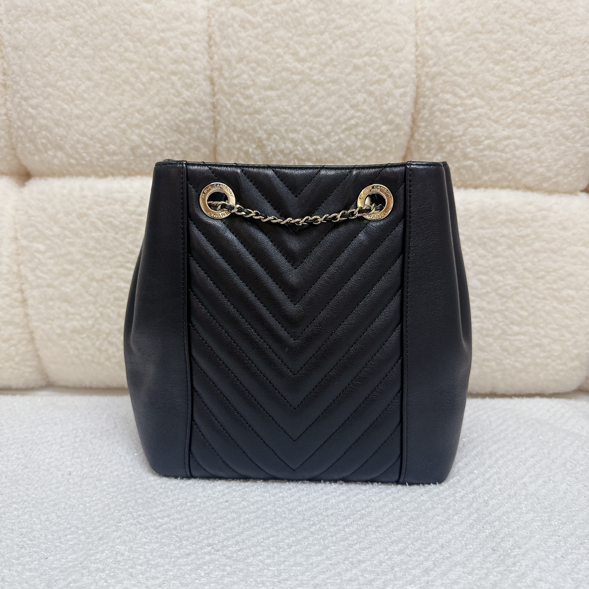 Chanel Bucket - Black / Ghw