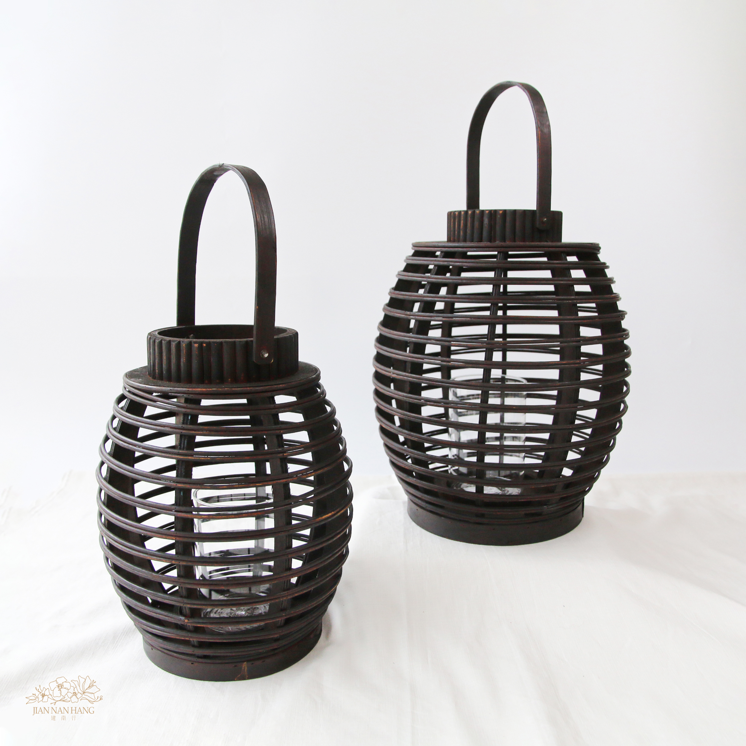 籐籃花器 朝露提籃 2尺寸