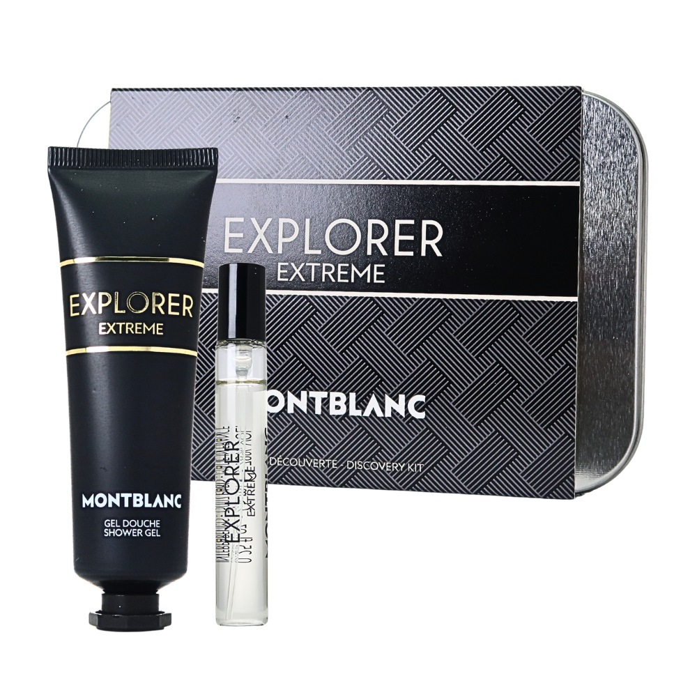 Montblanc 萬寶龍 Explorer Extreme 探尋巔峰男性小香禮盒( 香精7.5ml+30ml沐浴膠)