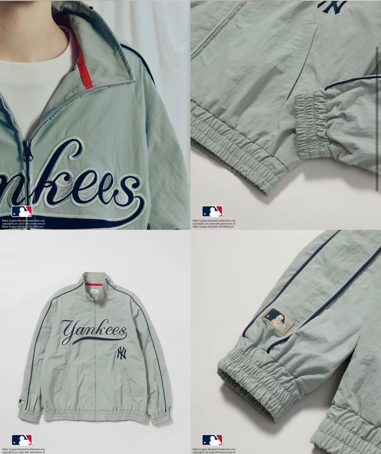 【預購】JN111205 MLB COLLECTION BY JUN 刺繡風褸