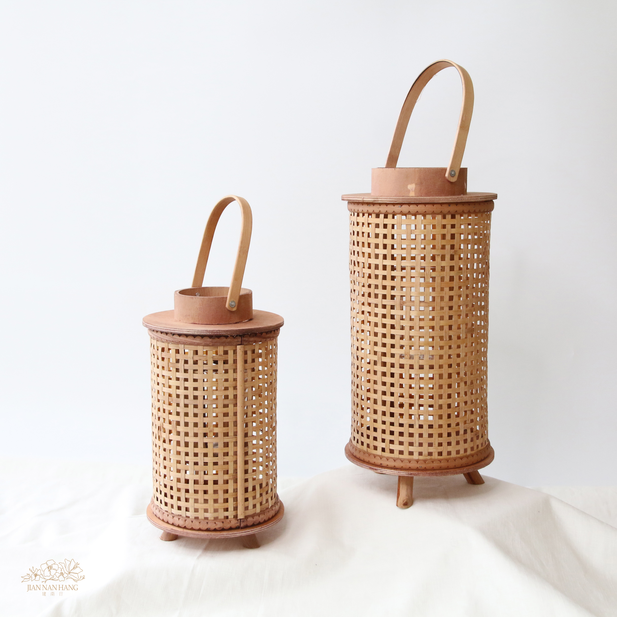 籐籃花器 竹語提籃 2尺寸
