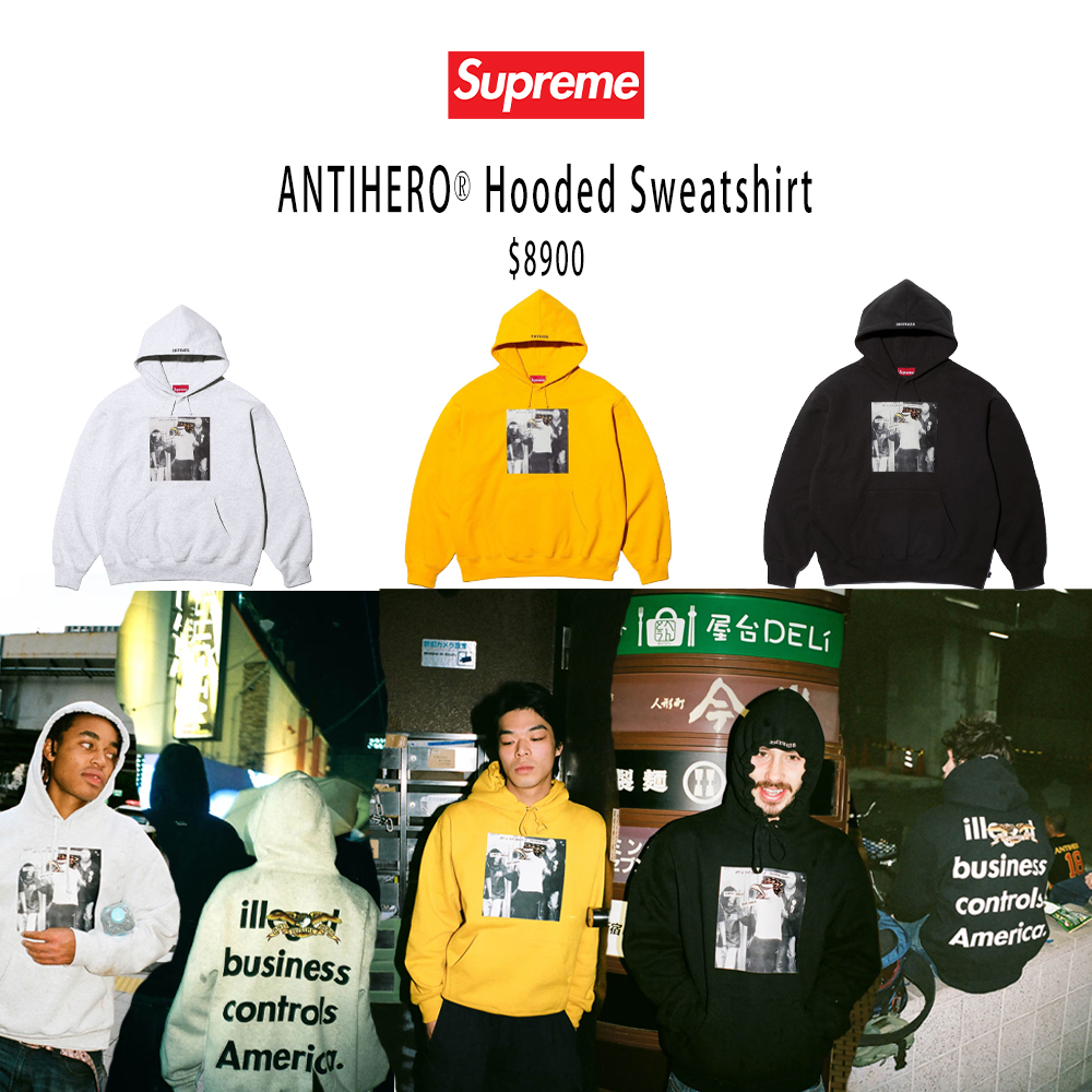 Supreme Supreme®/ANTIHERO® Fall/Winter 2025 Week 12 Droplist