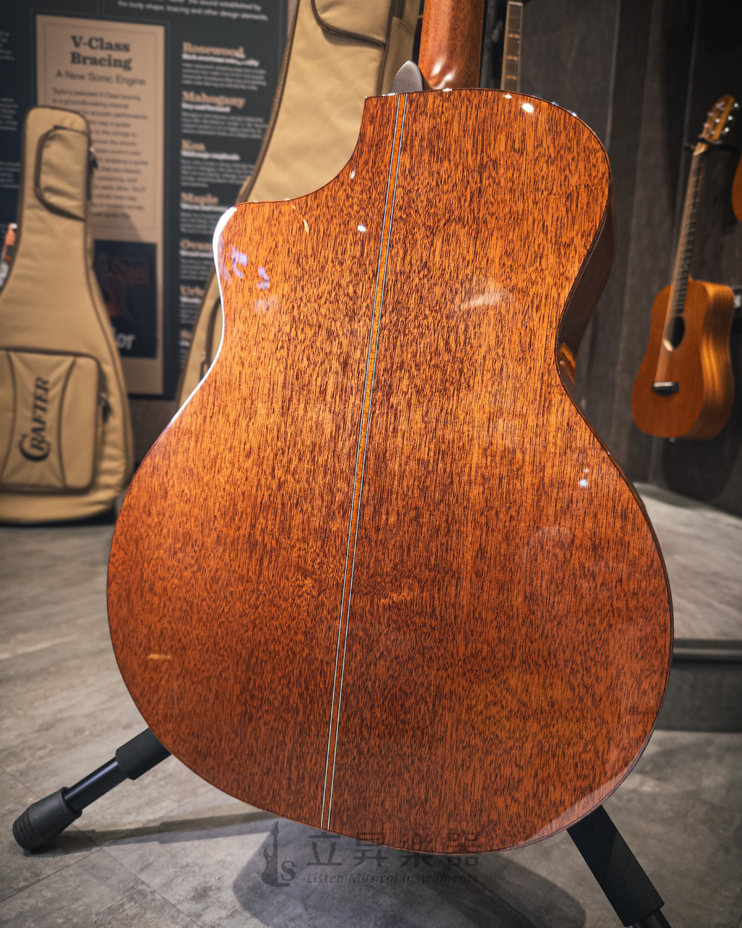 Crafter MIND W PREMIUM-Gce 非洲桃花心木 面背單 古典琴頭 亮面 木吉他 附原廠卡其色厚袋 第 4 張圖片｜三峽吉他 / Bass