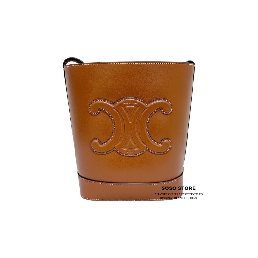 Celine Small Bucket Cuir Triomphe - Brown / Ghw