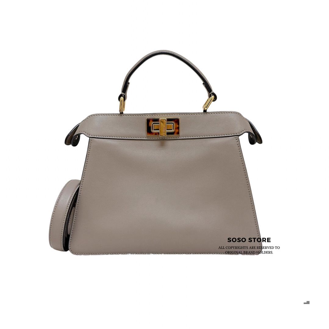 Fendi Peekaboo Bag - Grey / Ghw