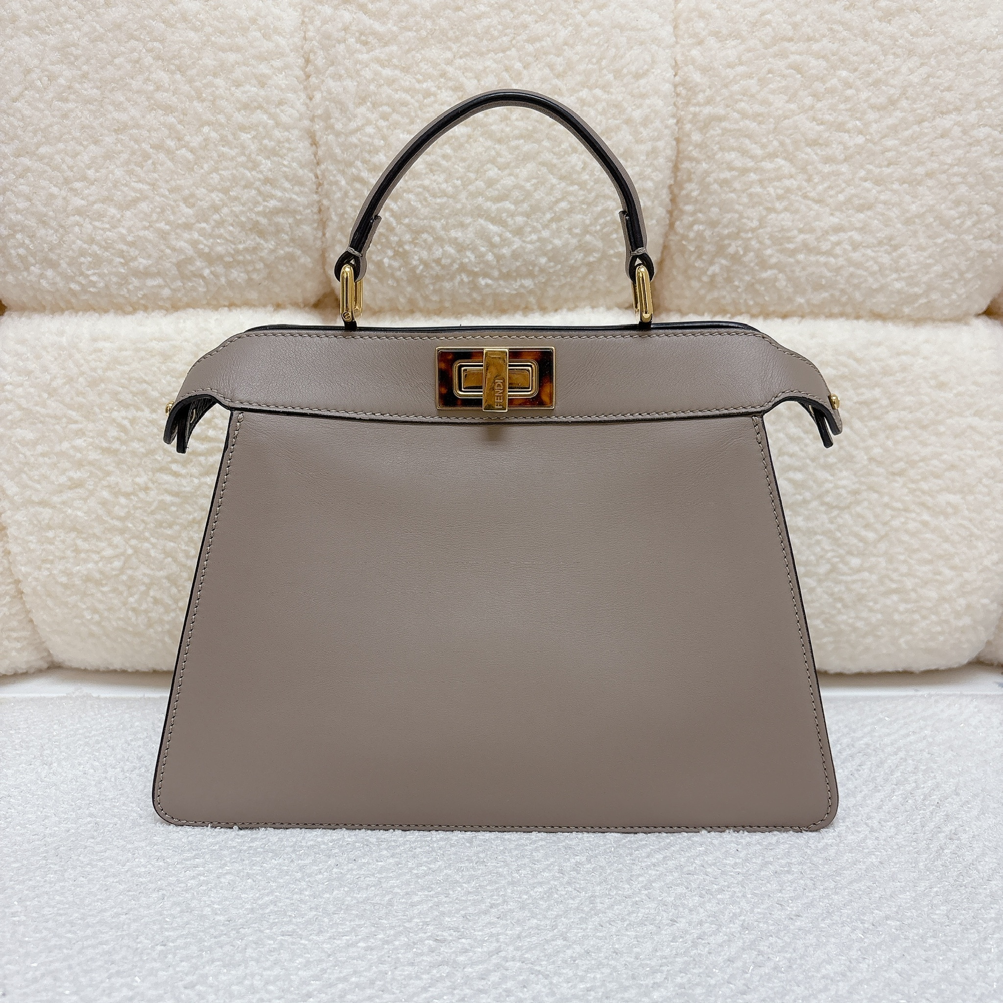 Fendi Peekaboo Bag - Grey / Ghw