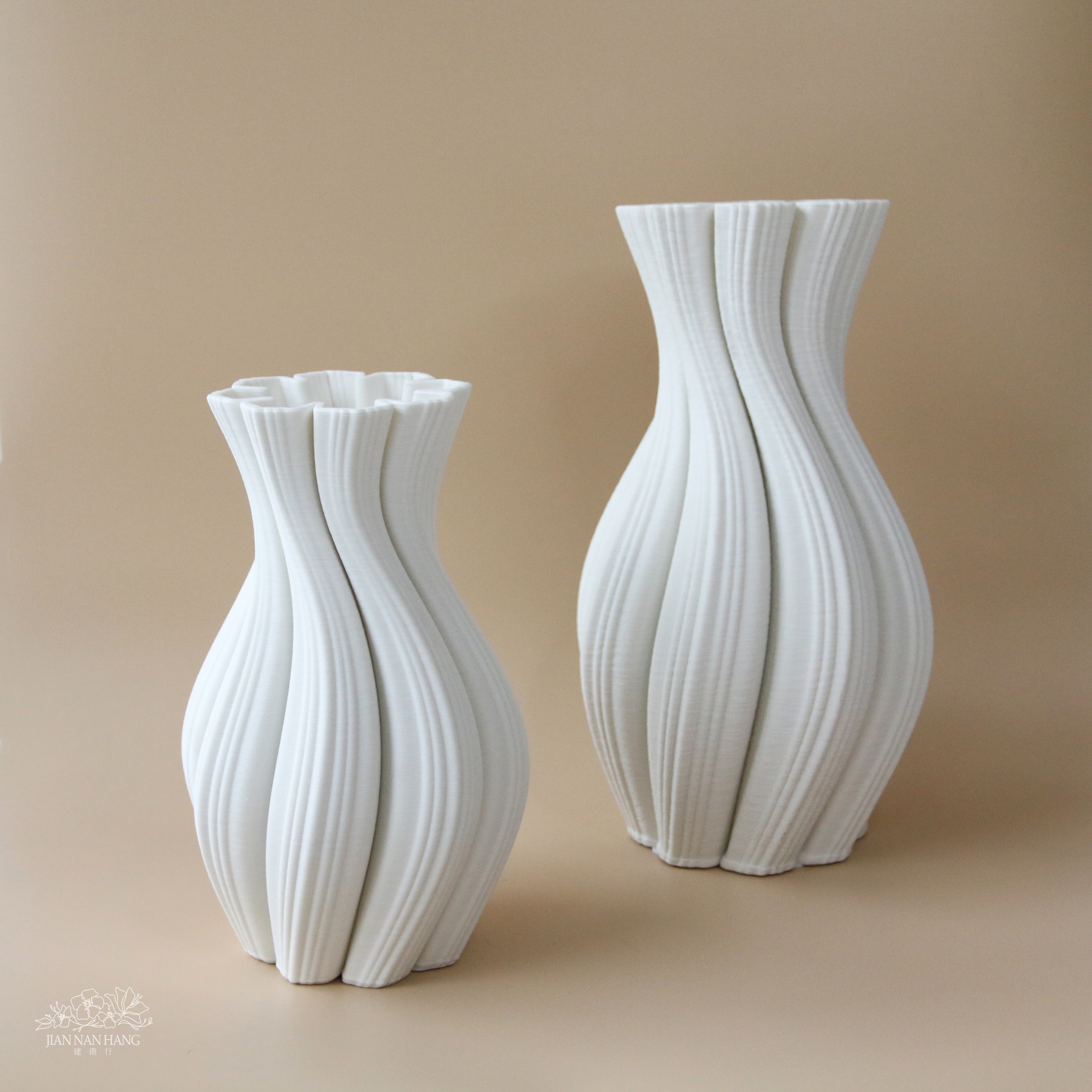 陶瓷花器 3D列印-流光之韻 2尺寸