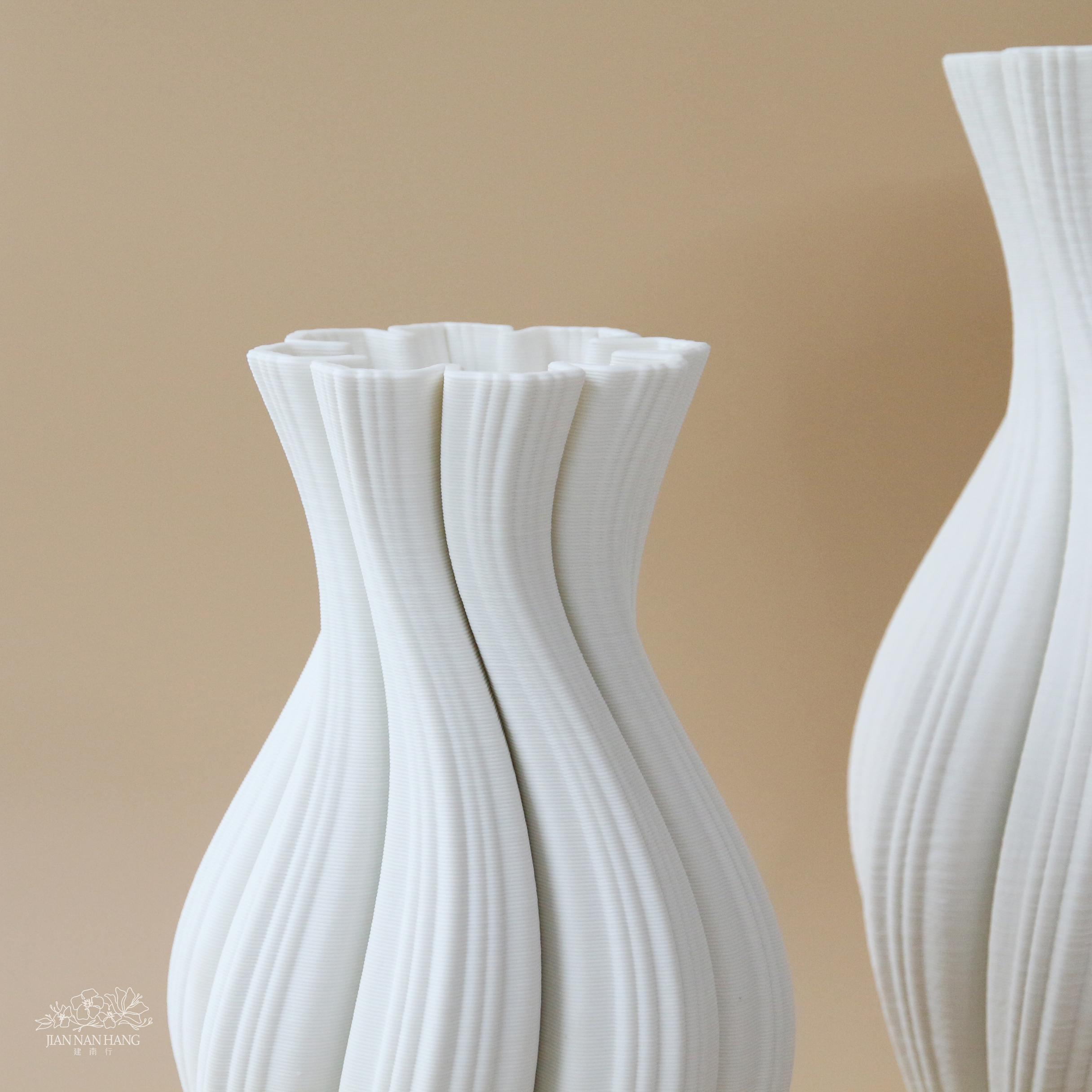 陶瓷花器 3D列印-流光之韻 2尺寸