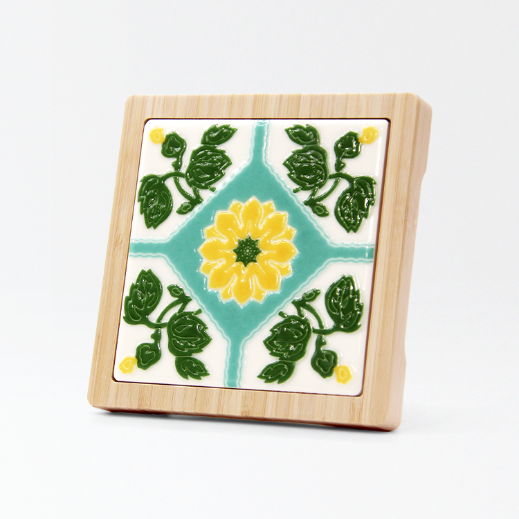 台灣花磚竹杯墊｜堅持