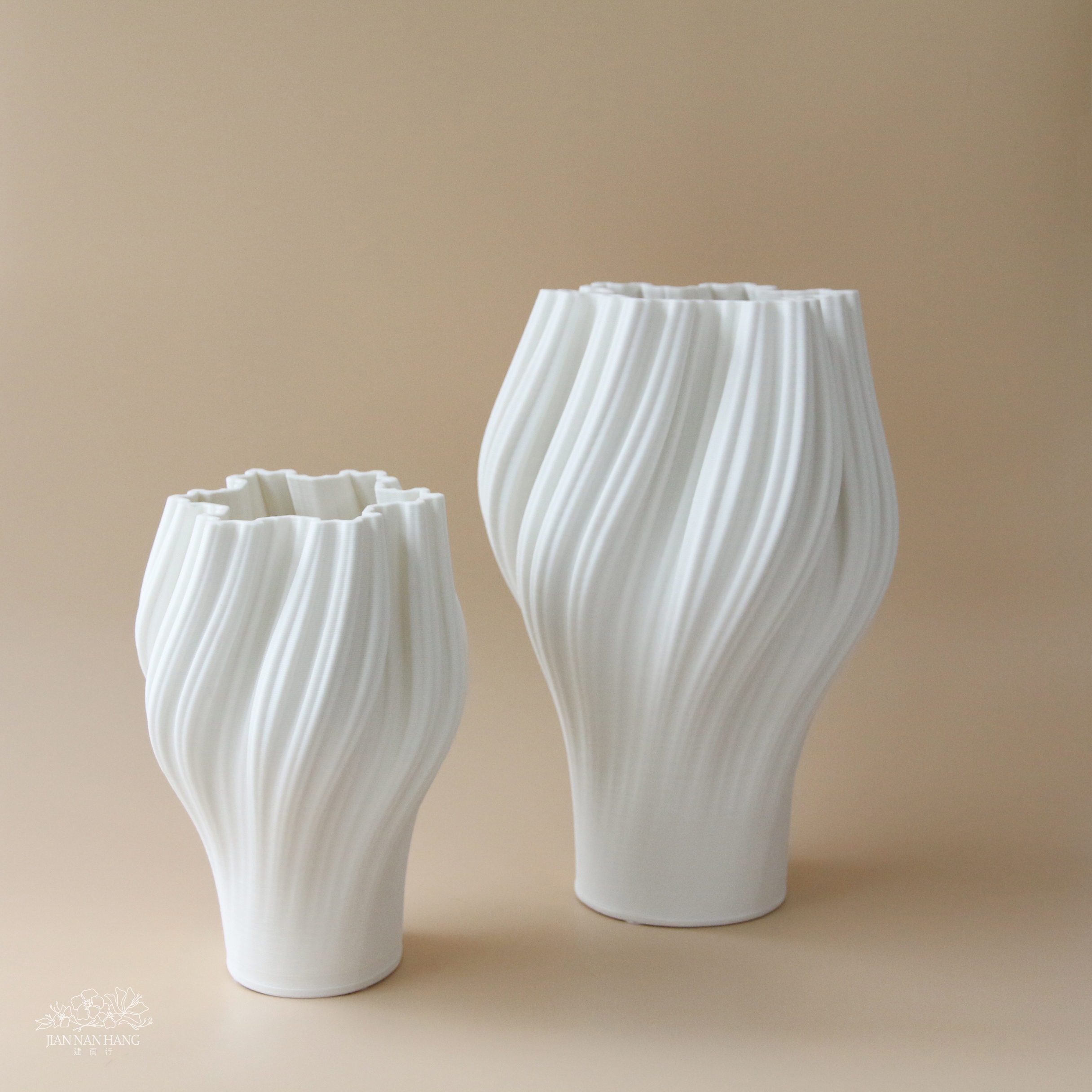 陶瓷花器 3D列印-花語之心 2尺寸