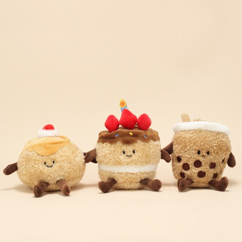 《6370》可愛笑臉蛋糕甜點鑰匙圈吊飾