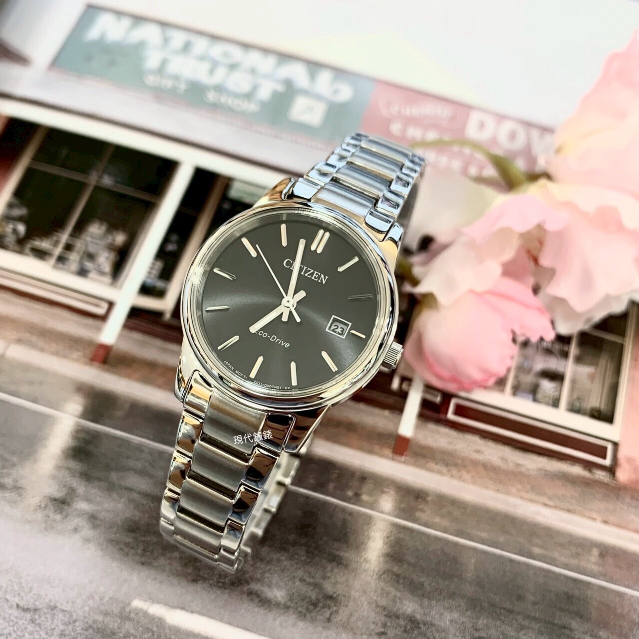 【CITIZEN 星辰】三針經典光動能EW2318-90E 27.5mm 現代鐘錶