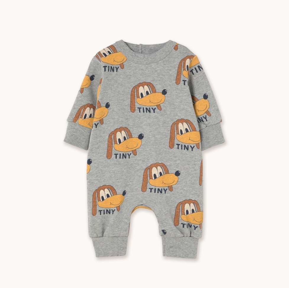 TINYCOTTONS 俏皮小狗連身衣 Dogs One-Piece - medium grey heather
