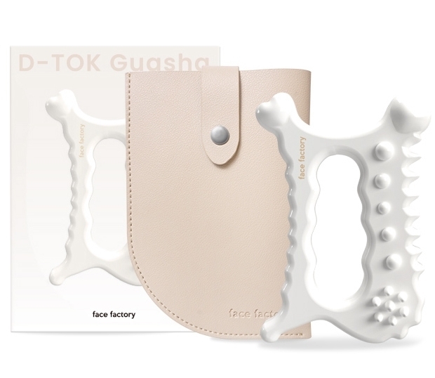 韓國 FACE FACTORY 白堊土推拿按摩器 附收納袋