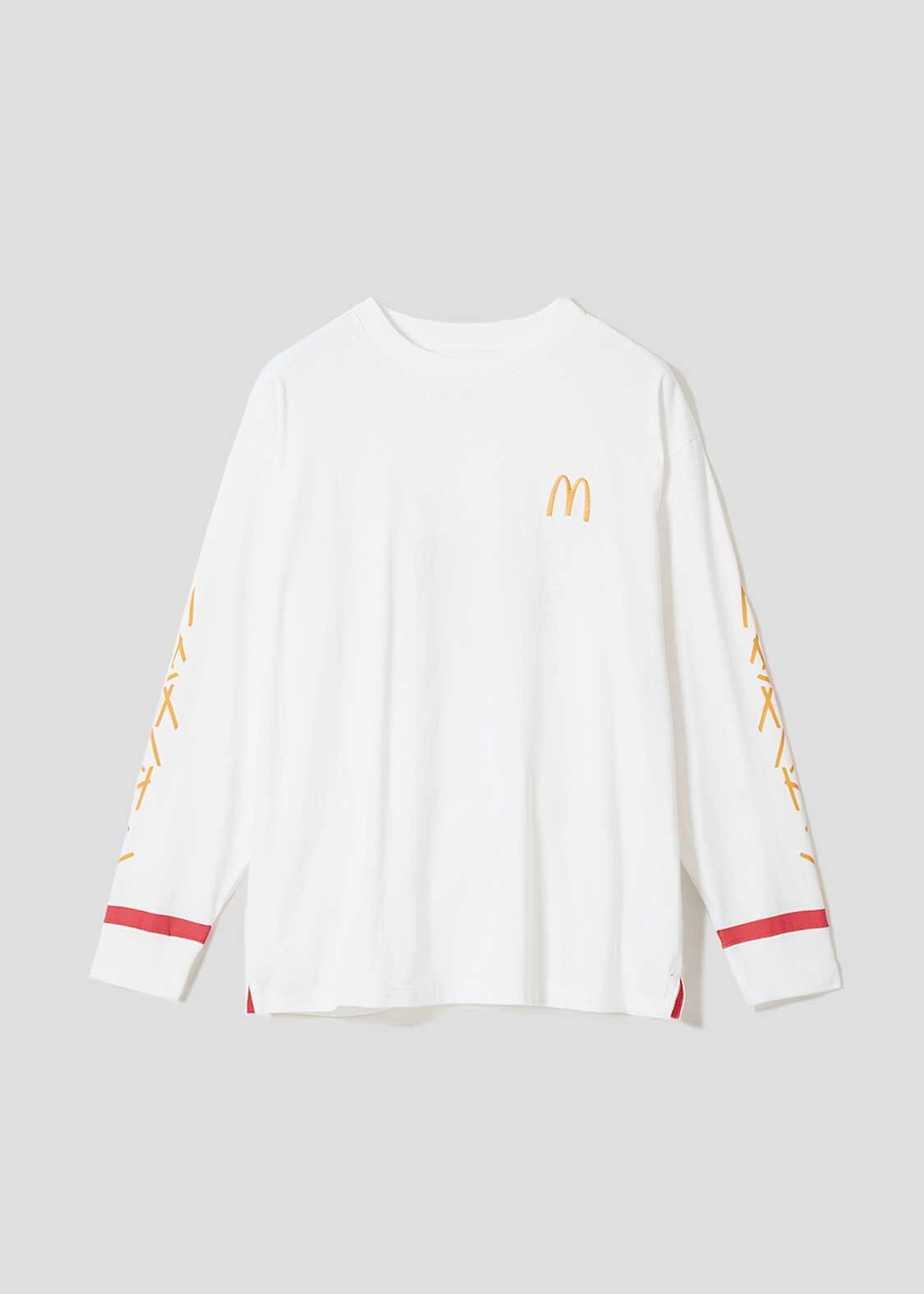 麥當勞🍟｜薯條刺繡落肩長袖踢