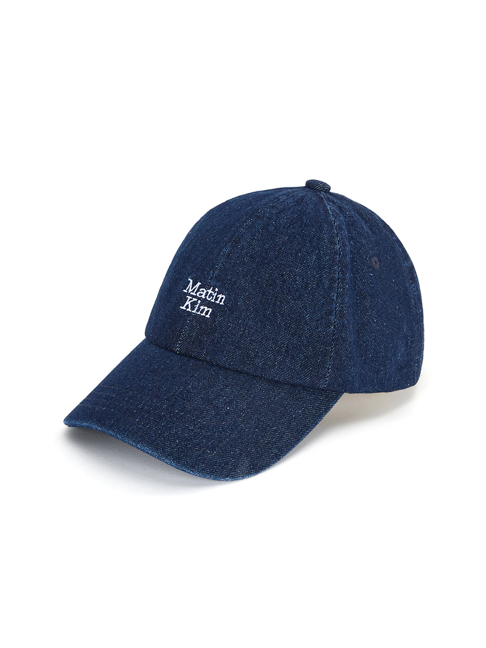 帽子 Martin Kim EMBOSSED LOGO DENIM BALL CAP MATIN MINI LOGO DENIM BALL CAP IN BLUE
