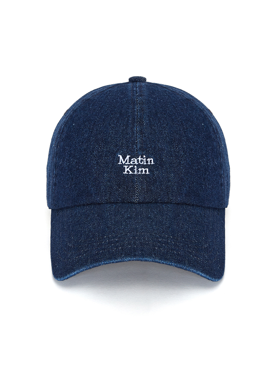 迷你LOGO刺繡單寧棒球帽 藍色