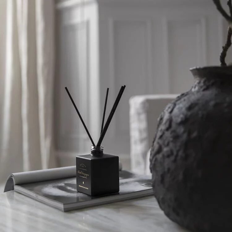 VICTORIAN-淡雅茉莉感官系列擴香,神秘黑色霧面磨砂擴香瓶