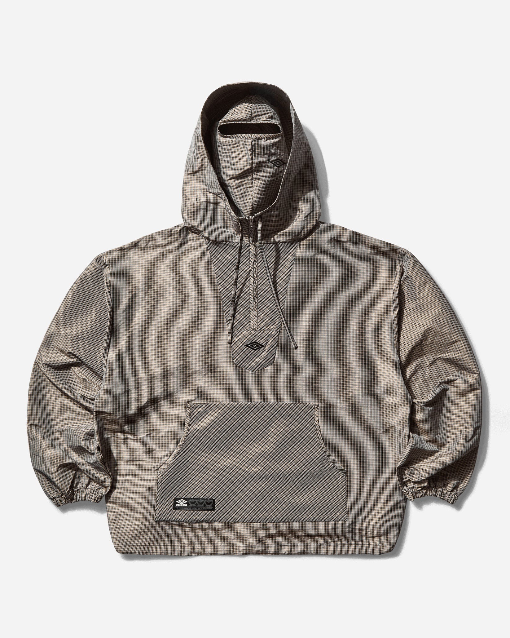 Umbro｜Masked Check Anorak "Beige / Black"