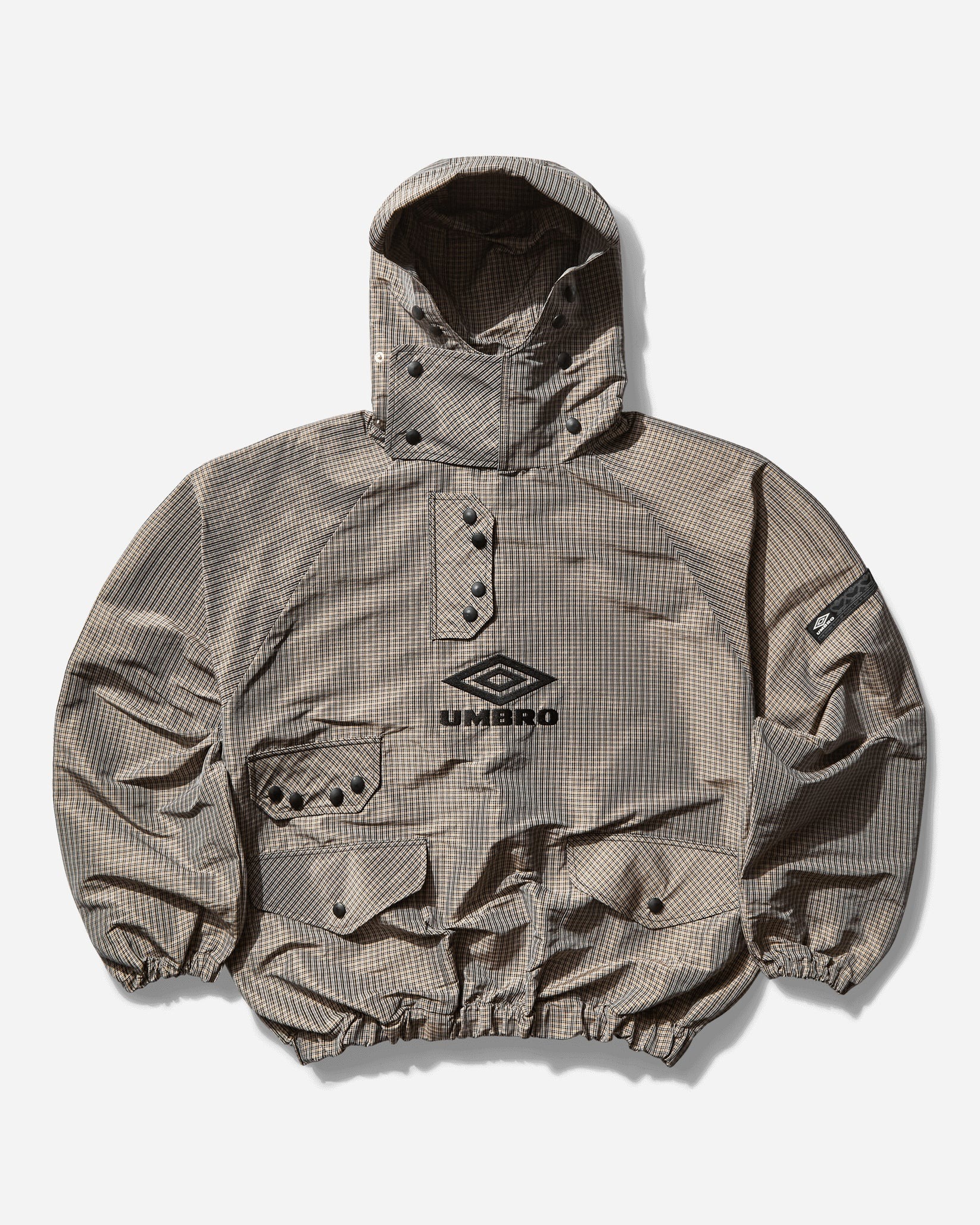 Umbro｜Smock Check Anorak "Beige / Black"