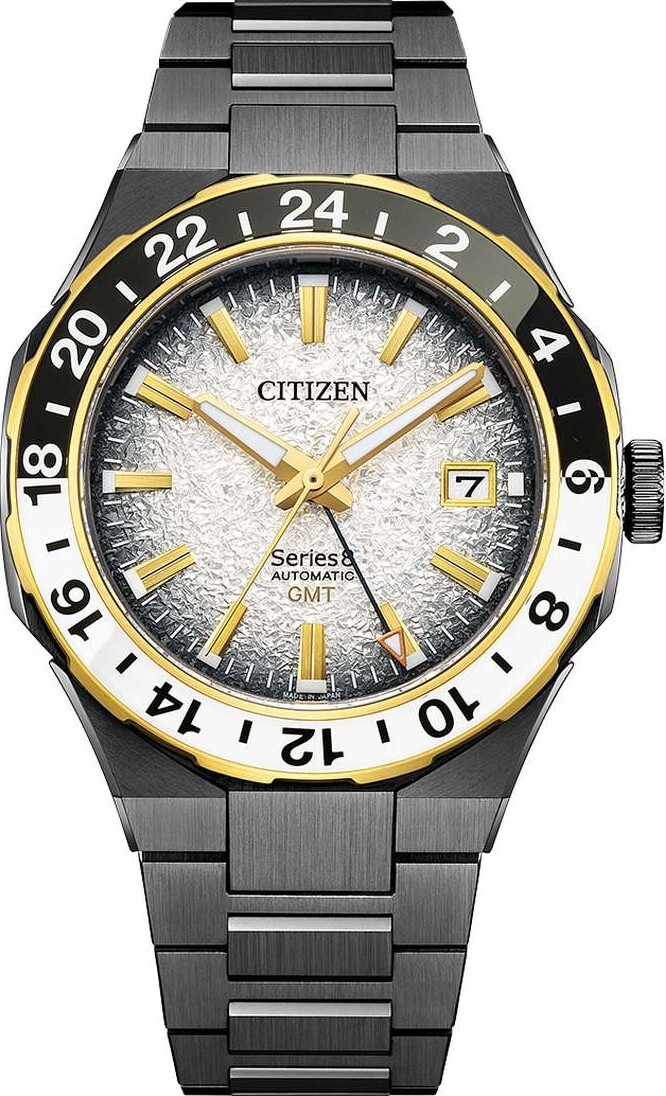 萬年鐘錶 - Citizen 星辰錶  Series 8   880系列  限量版GMT城市燈火閃耀面盤抗磁機械男錶 NB6035-55H 錶徑41MM