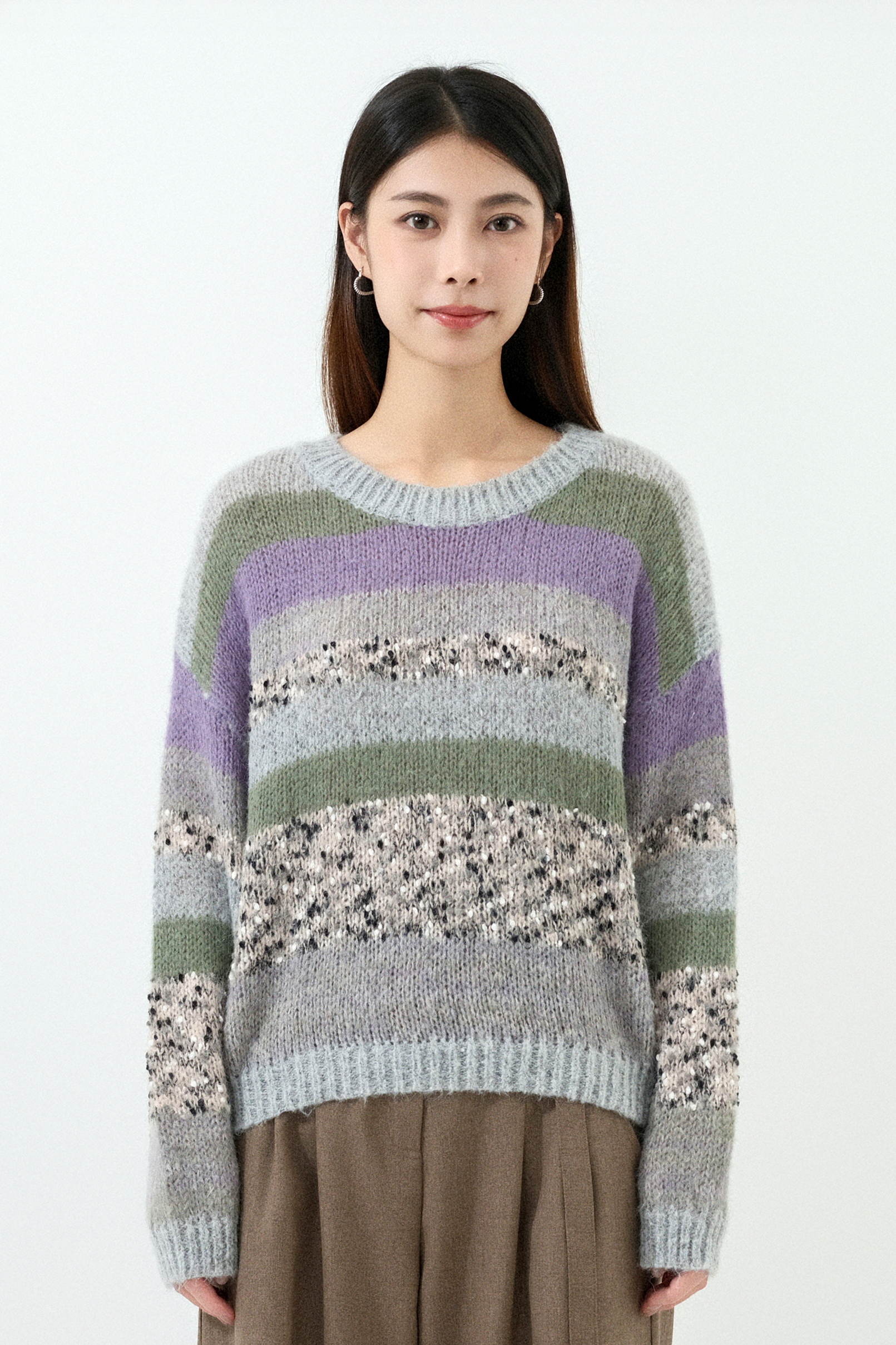 粉彩間混線morhair冷衫 ( 預購產品）