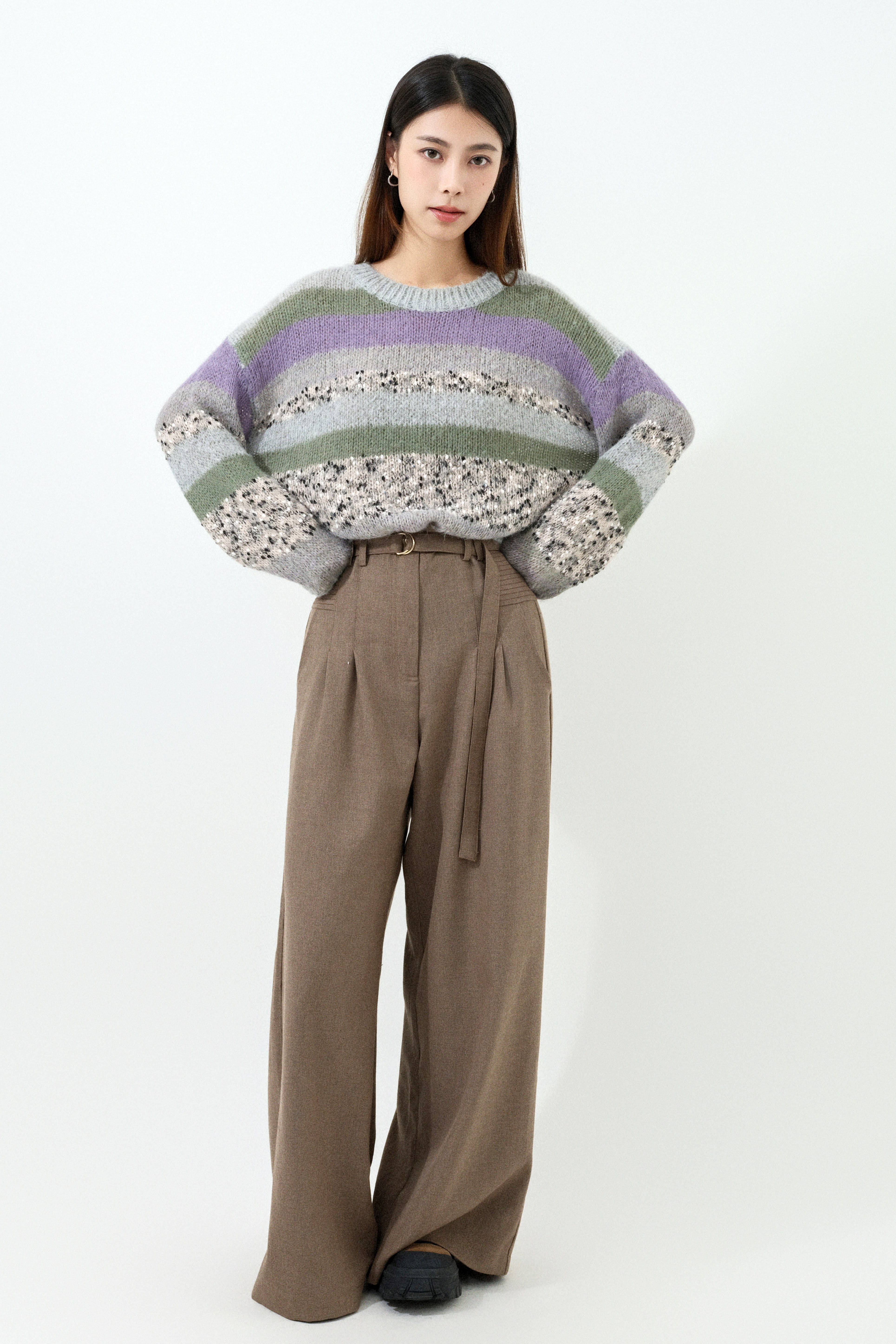 粉彩間混線morhair冷衫 ( 預購產品）