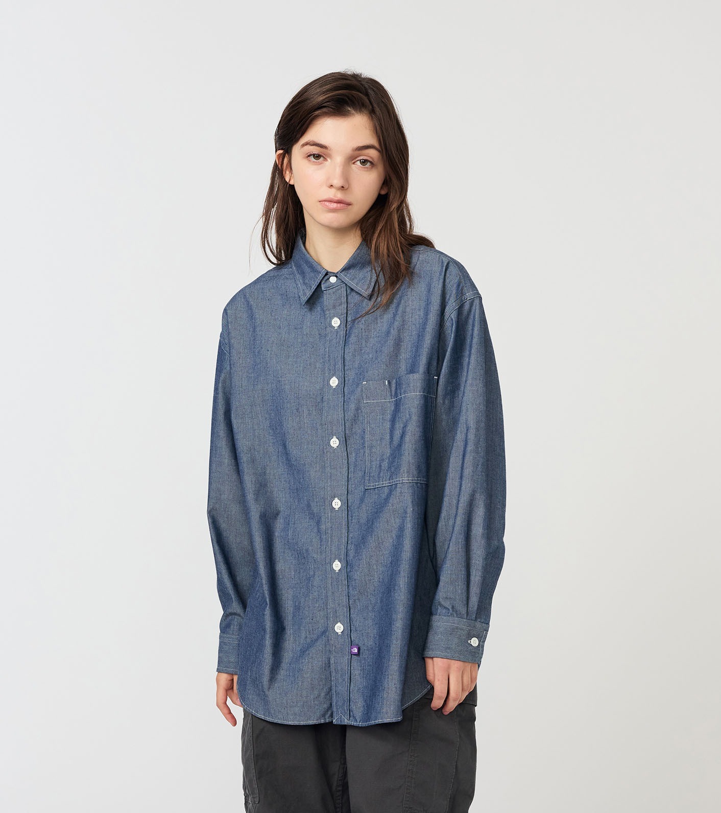 預購┃日本 TNF 紫標 Regular Collar Chambray Field Shirt 單寧 牛仔 襯衫